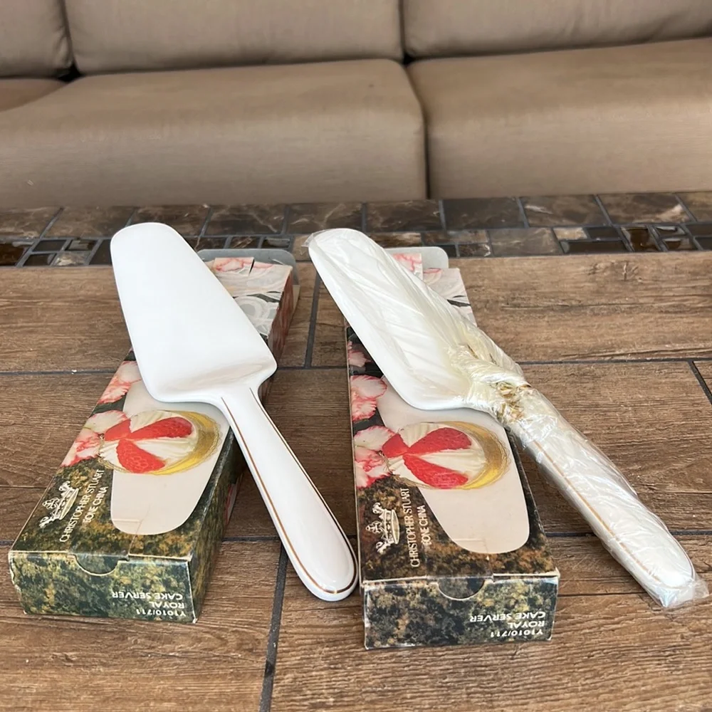 Christopher Stuart Vintage Royal Bone China Cake Server Bundle